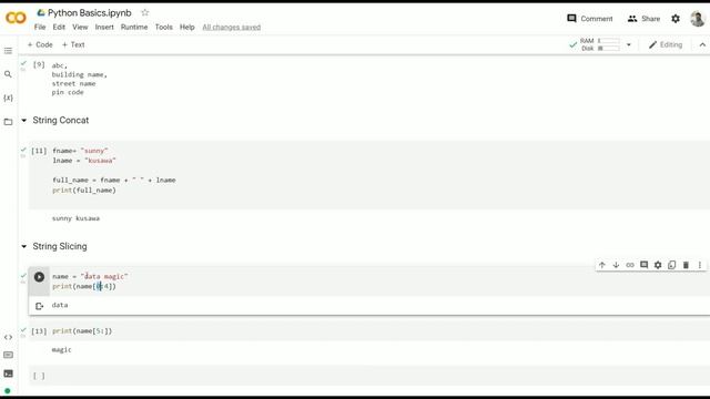 String Slicing in Python | String Manipulation  in Python |  | Python for Beginners Full Course