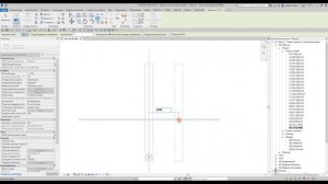 Сетка осей массивом в Revit