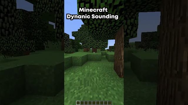 Dynamic Sounding Minecraft #shorts