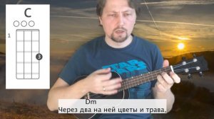 Как сыграть на укулеле песню группы Кино "Звезда по имени Солнце". Простая песня, сыграешь сразу!