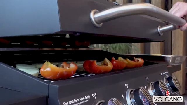 Газовый гриль Volcano "Quattro" на 4 конфорки. Готовим с удовольствием! смотреть онлайн