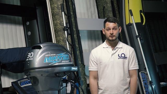 4х-тактный Mikatsu MF30FES-T EFI на дистанции. Обзор лодочного мотора. смотреть онлайн