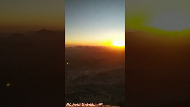 Sunrise on top of Moses Mountain, South Sinai, Egypt.