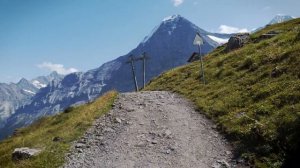 4K City Walks: Mannlichen Switzerland Mountains  - Virtual Walk Walking Treadmill Video