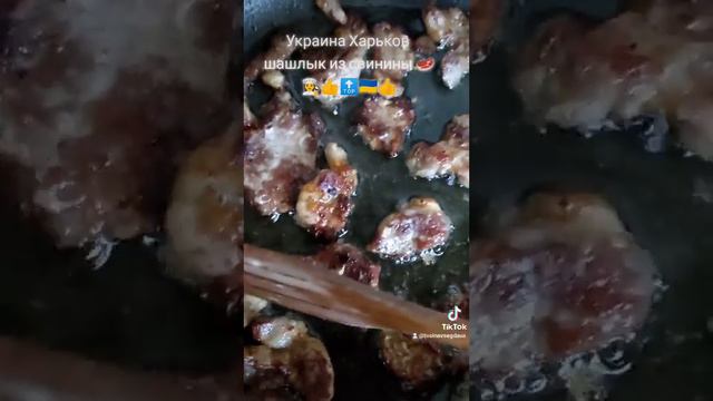 шашлык из свинины 👩🍳🇺🇦 готовлю 💪 сам #шашлыкдома #шашлык #шашлыкизсвинины #вкусноипросто #🔝👩🍳🇺🇦💪👍