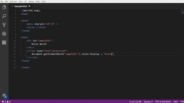 #8 Show and Hide an Element | How to Show and Hide Element Using JavaScript