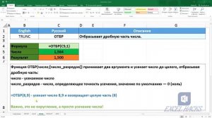 Формулы: ПОРОГ | ЗНАЧЕН | ОТБР | ПРОИЗВЕД | ОСТАТ в Excel