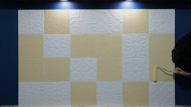 بالمعجون والاستنسل عمل ديكور حوائط على شكل البلاط المكسيكي المزخرف مع لمسه الالوان المعدنيه    ? смотреть онлайн