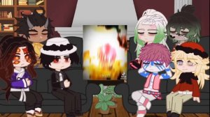 ? Uppermoons + Muzan react to Tanjiro and Yoriichi ☀️ || Demon slayer || Gacha react