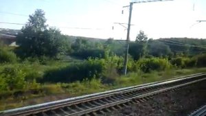 Прибытие на станцию Сергач | Из окна "двухэтажного" поезда №24 Москва - Казань