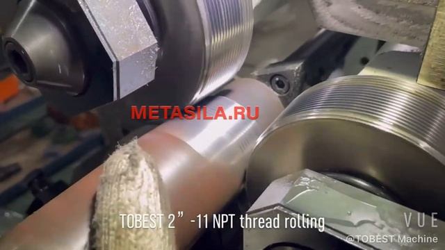 Гидравлический резьбонакатный станок с круглой головкой