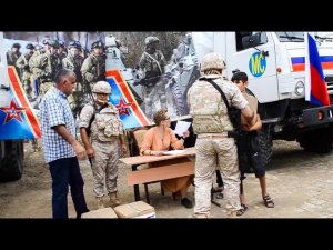 Гуманитарная акция российских миротворцев в селе Мачкалашен Мартунинского района