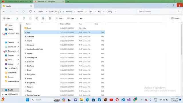 How to Run Codeigniter Project in XAMPP Localhost