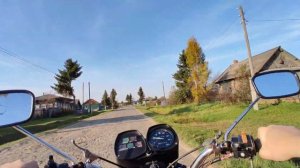Поездка на Иж Планета 5 без флейты по Селу