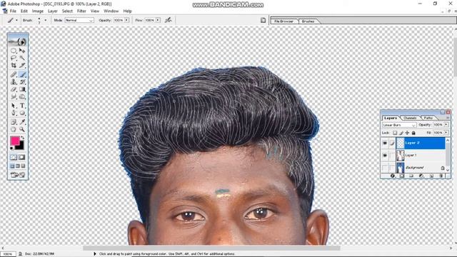 How to Apply /HAIR STROKE/ in /Photoshop 7.0/ смотреть онлайн