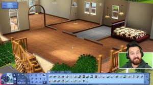 Building the same house in The Sims 3
