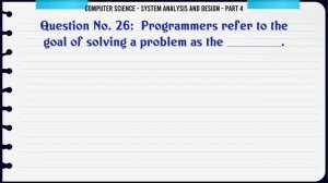 MCQ Questions System Analysis and Design - Part 4 with Answers