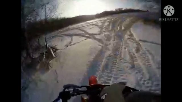 СНОУ БАЙК НА БАЗЕ KTM EXC-F 450 и гусеничного комплекта snowrider se 137 смотреть онлайн