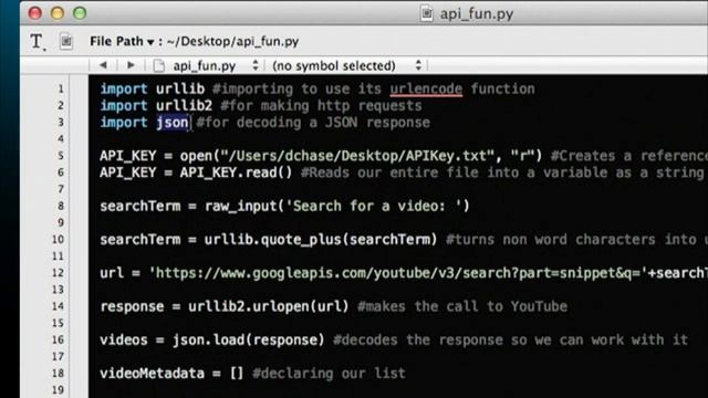 Coding 101 15: Python - Sort and the YouTube API