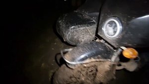 На мотоциклах Урал и Днепр с коляской по бездорожью.