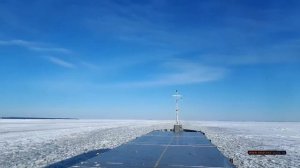 Судовождение во льдах Балтийского моря вблизи Хамина Финляндия. Март. Ice in the Baltic Sea