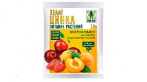 Хелат цинка, Zn - не менее 15,0% (Грин Бэлт), 10 г обзор 04-509