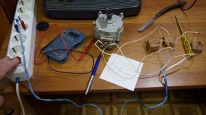 Подключение мотор-редуктора СД-54 к сети 220 В и реверс.