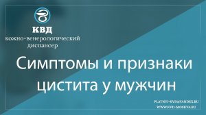 974  Симптомы и признаки цистита у мужчин