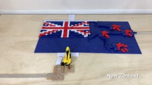 Flags of Oceania in 18,000 Dominoes