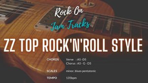 ZZ Top Rock'n'Roll Style Guitar Jam Backing Track in A | Blues Rock in A Minor