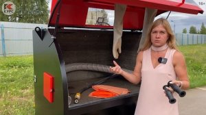 Нестандартная дробеструйная камера для разногабаритных деталей с фильтром и рекуператором