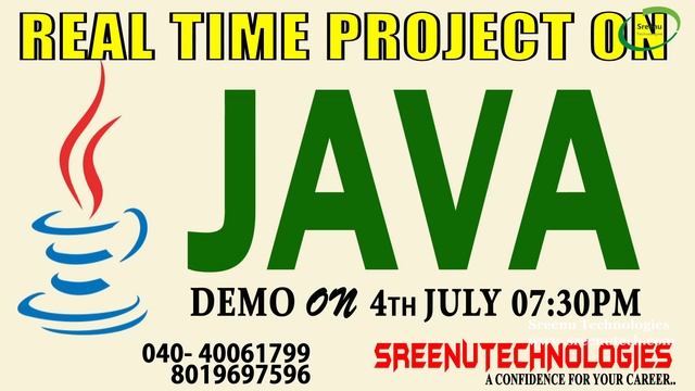 New Batch On Java Real Time Project 4th July @ 07:30 PM.... смотреть онлайн