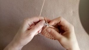 Двойная резинка спицами. Видеоурок