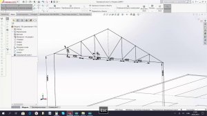 Теплица #2 Каркас из металлоконструкций в Solid Works