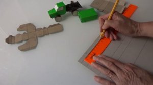 Как сделать грузовик из картона - чертеж развертки кузова орудий "Катюши"