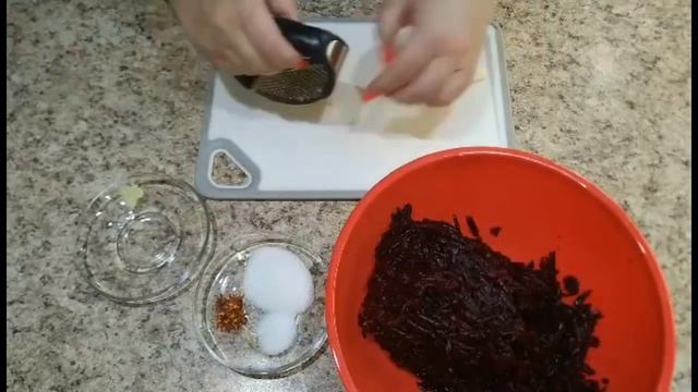 САЛАТ из варёной свёклы