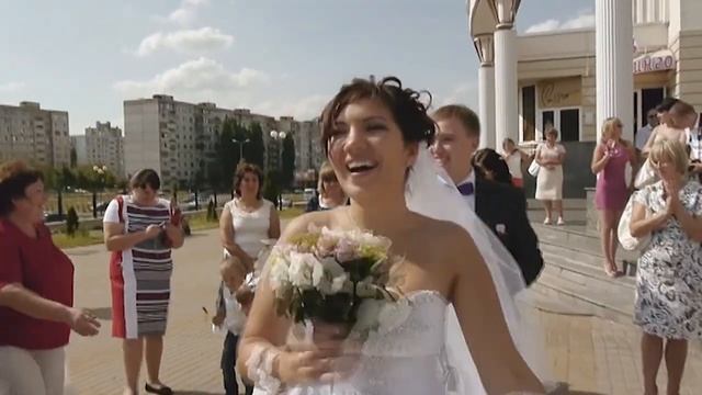 Свадебный обряд в русском стиле возле загса смотреть онлайн
