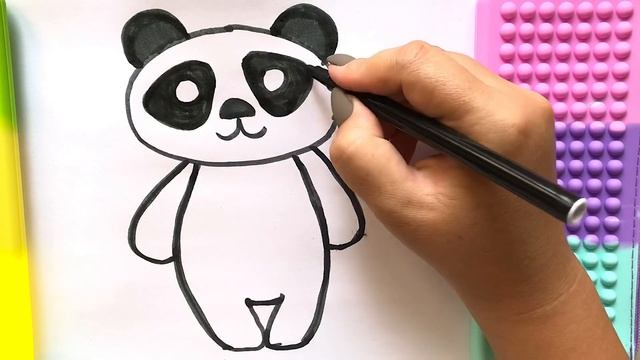 Как нарисовать панду | Нарисовать Панду | НАРИСОВАТЬ ПАНДУ ПОШАГОВО