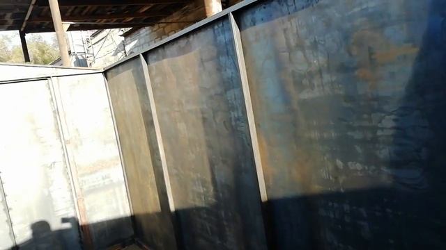 Гараж металлический 3,5 *6,0 *2,3м, из нового металла. Доставка по городу Астрахани бесплатная. смотреть онлайн