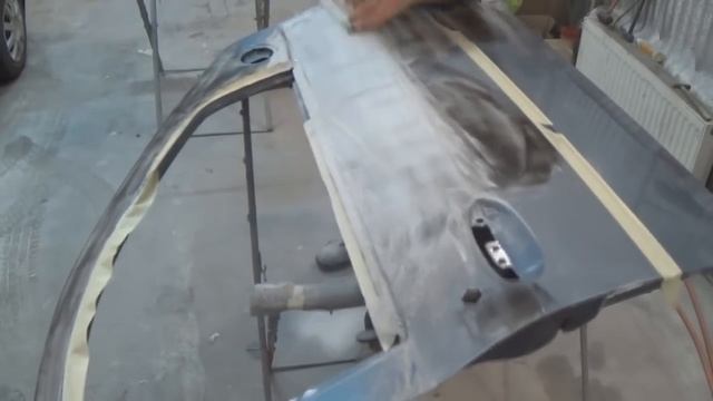 renault. подготовка элементов под жидкую шпатлёвку. смотреть онлайн