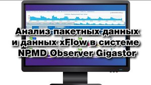 Анализ пакетных данных и данных xFlow в системе NPMD Observer Gigastor