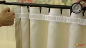 Шторная лента Bandex для формирования волнообразной складки.