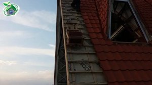Как поднять керамочерепицу на крышу . Строительный лифт, самодельный подъемник.