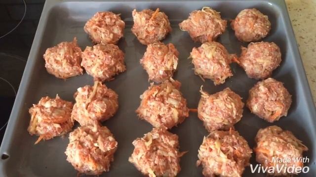 Необычные тефтели в духовке (БЕЗ РИСА)