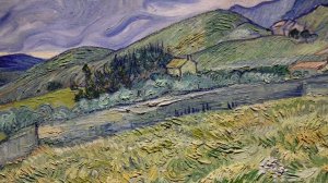 Винсент Ван Гог."Кипарисы на пшеничном поле".Техника рисования.