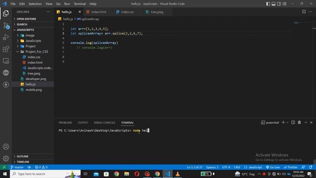 Interview Question || Splice method