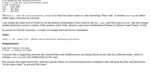 DevOps & SysAdmins: Backup and Restore on Debian 9 or Ubuntu 16 destroys "svnversion" performance смотреть онлайн