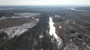Река Северский Донец, январь 2021