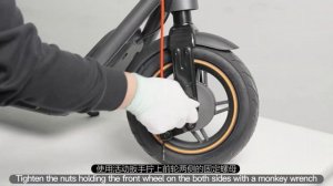 Segway Ninebot F65-Front Wheel and Drum Brake Replacement