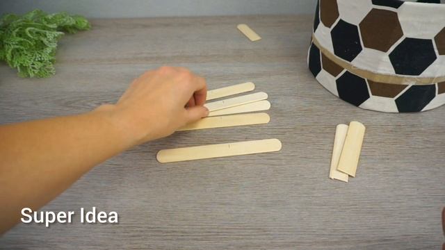 Оригинальный Органайзер из Картона и Деревянных Палочек своими руками